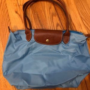 NWOT Longchamp tote: light blue